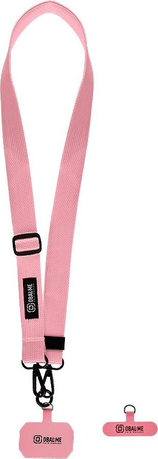 OBAL:ME NeckTag Ribbon Popruh na Telefon Pink