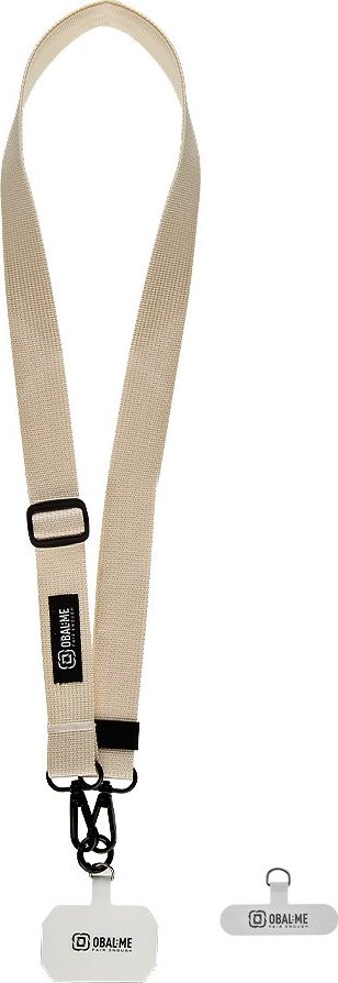 OBAL:ME NeckTag Ribbon Popruh na Telefon Ivory