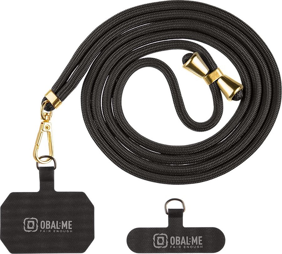 OBAL:ME NeckTag Allure Popruh na Telefon Black