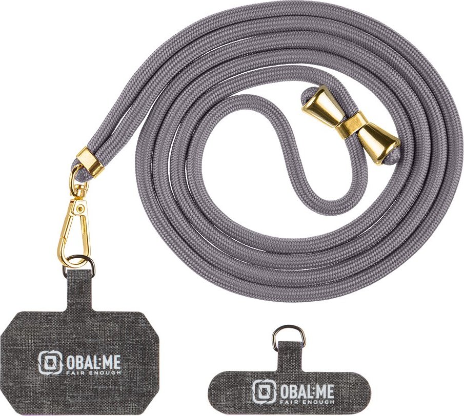 OBAL:ME NeckTag Allure Popruh na Telefon Dark grey
