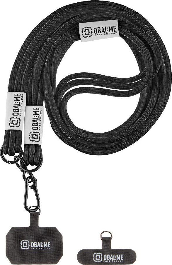 OBAL:ME NeckTag Trio Popruh na Telefon Black