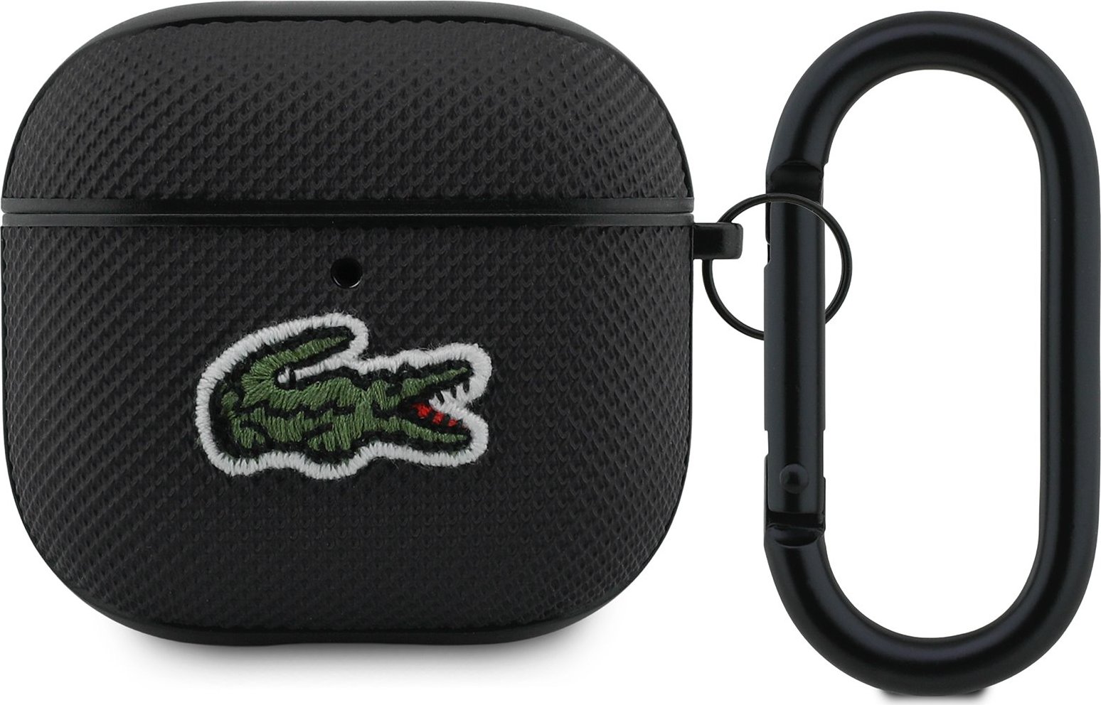 Lacoste Petit Pique Croc Logo Patch Pouzdro pro AirPods 4 Black
