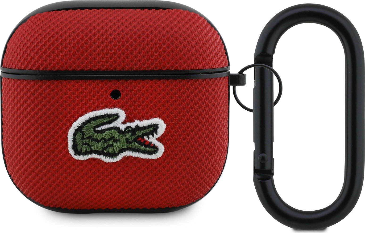 Lacoste Petit Pique Croc Logo Patch Pouzdro pro AirPods 4 Red