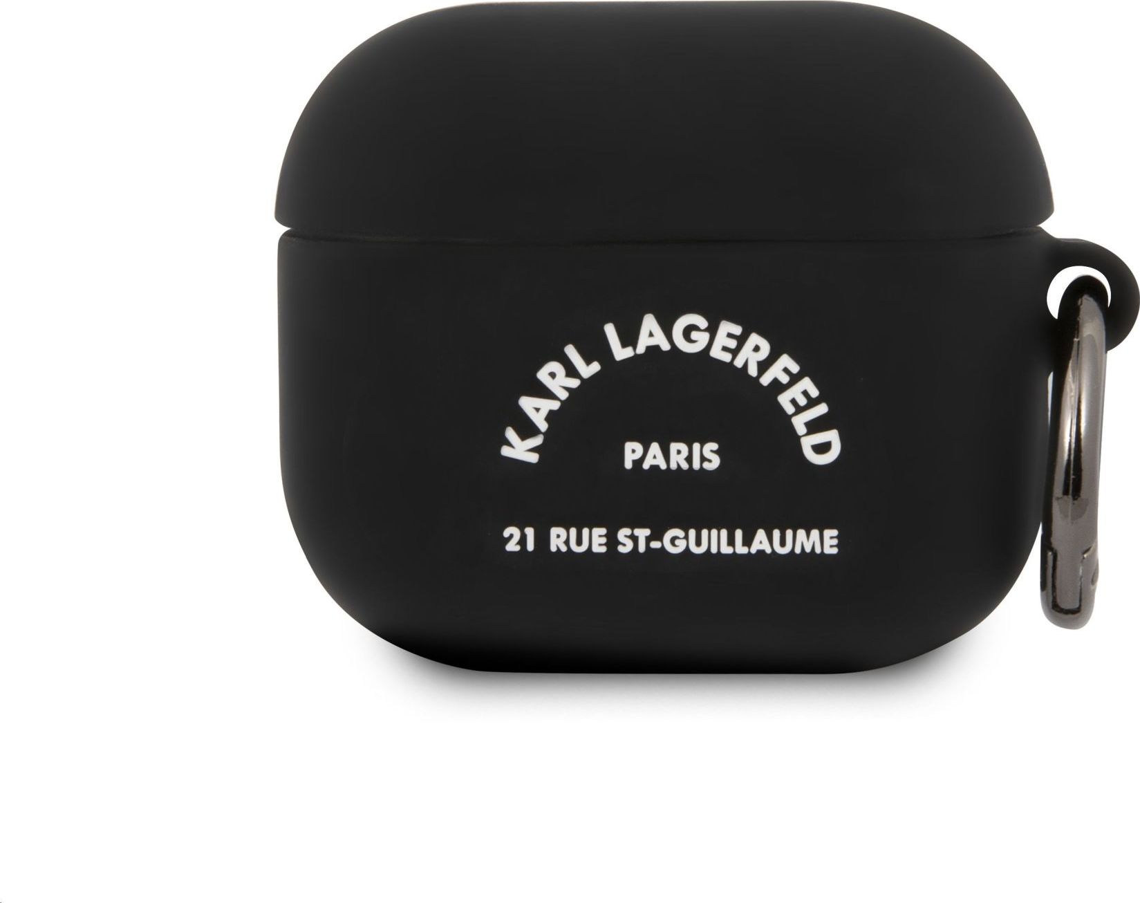 Karl Lagerfeld Rue St Guillaume Silikonové Pouzdro pro Airpods 3 Black