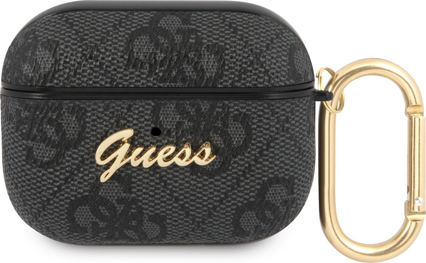 Guess 4G Script PC/PU Pouzdro pro AirPods Pro Black
