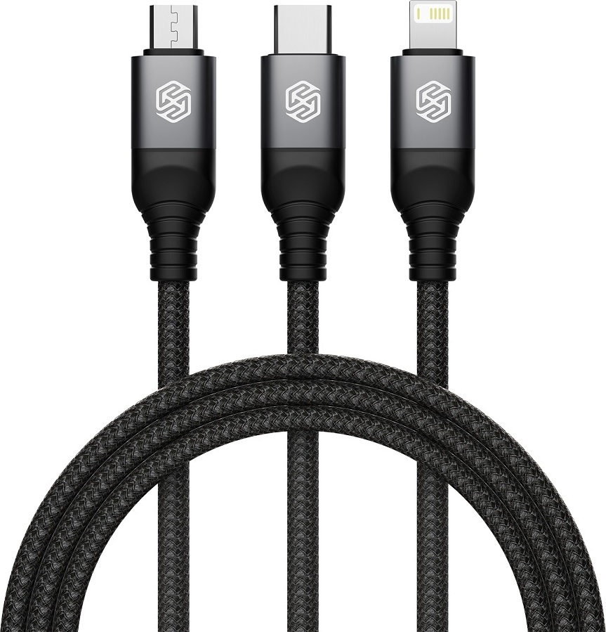 Nillkin Datový Kabel Swift Pro 3v1 1,5m Black