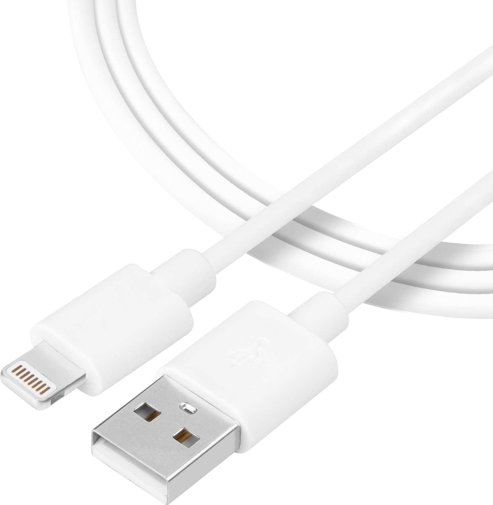 Tactical Smooth Thread Cable USB-A/Lightning 1m White