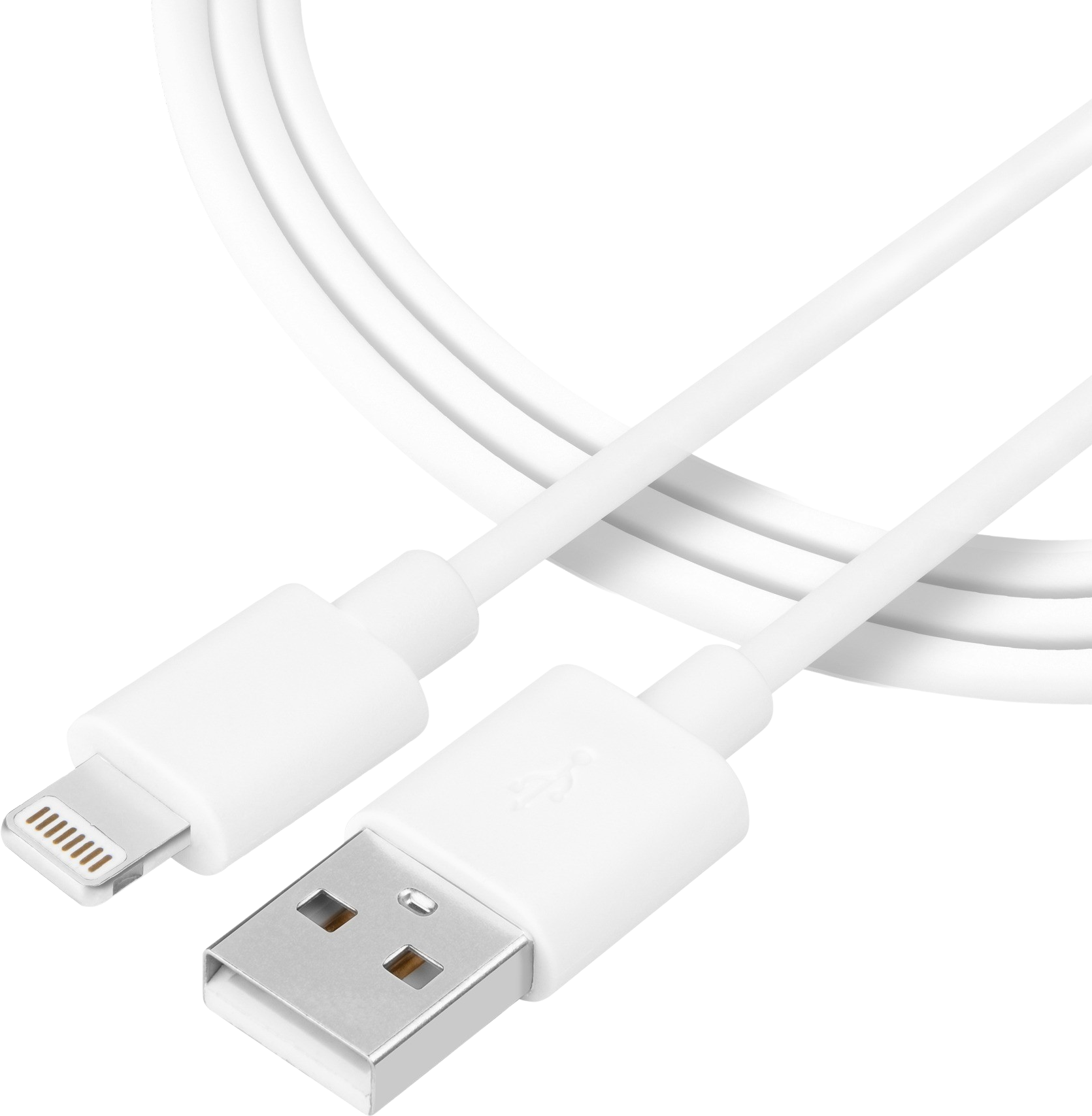 Tactical Smooth Thread Cable USB-A/Lightning 2m White