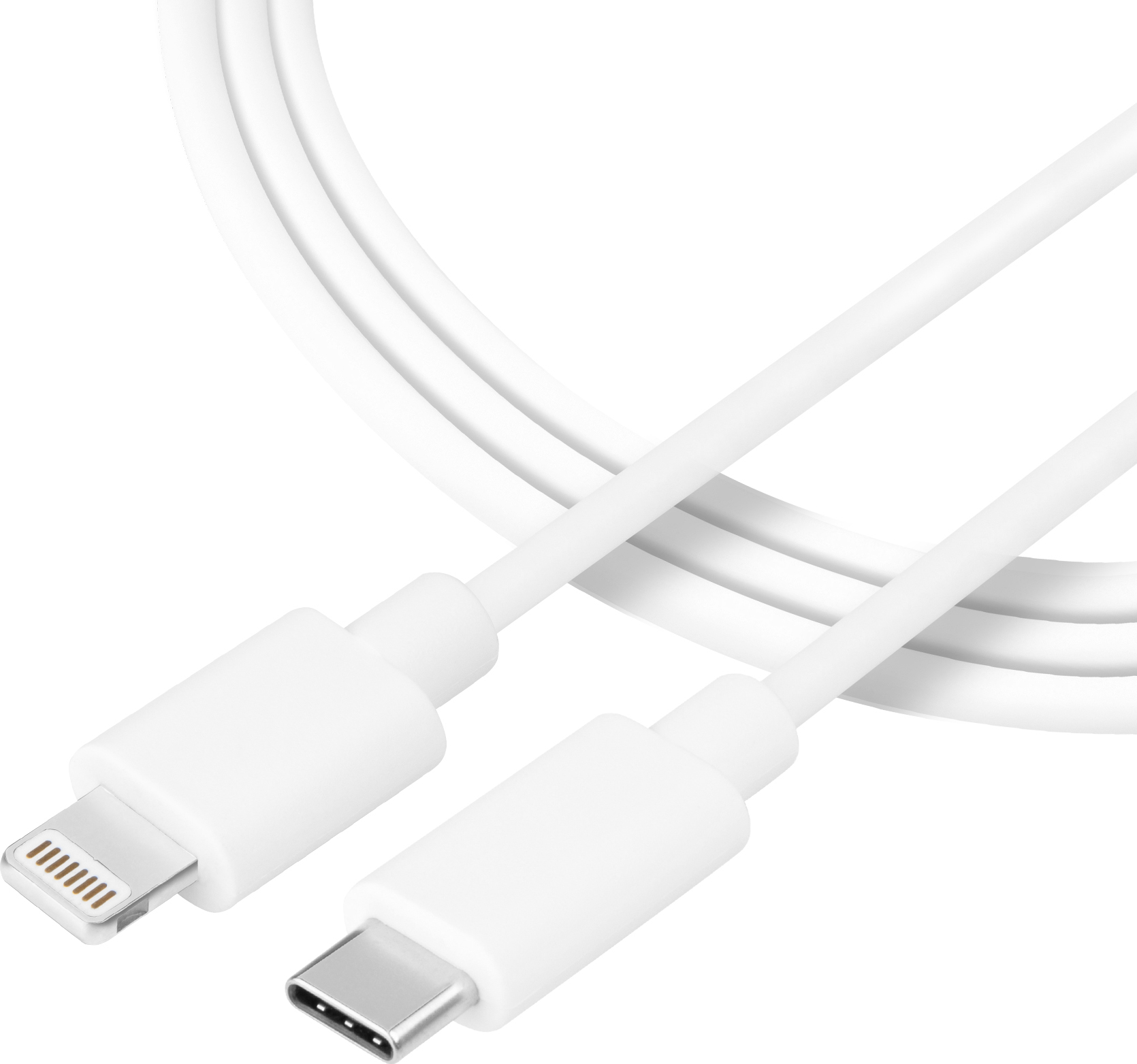 Tactical Smooth Thread Cable USB-C/Lightning 1m White