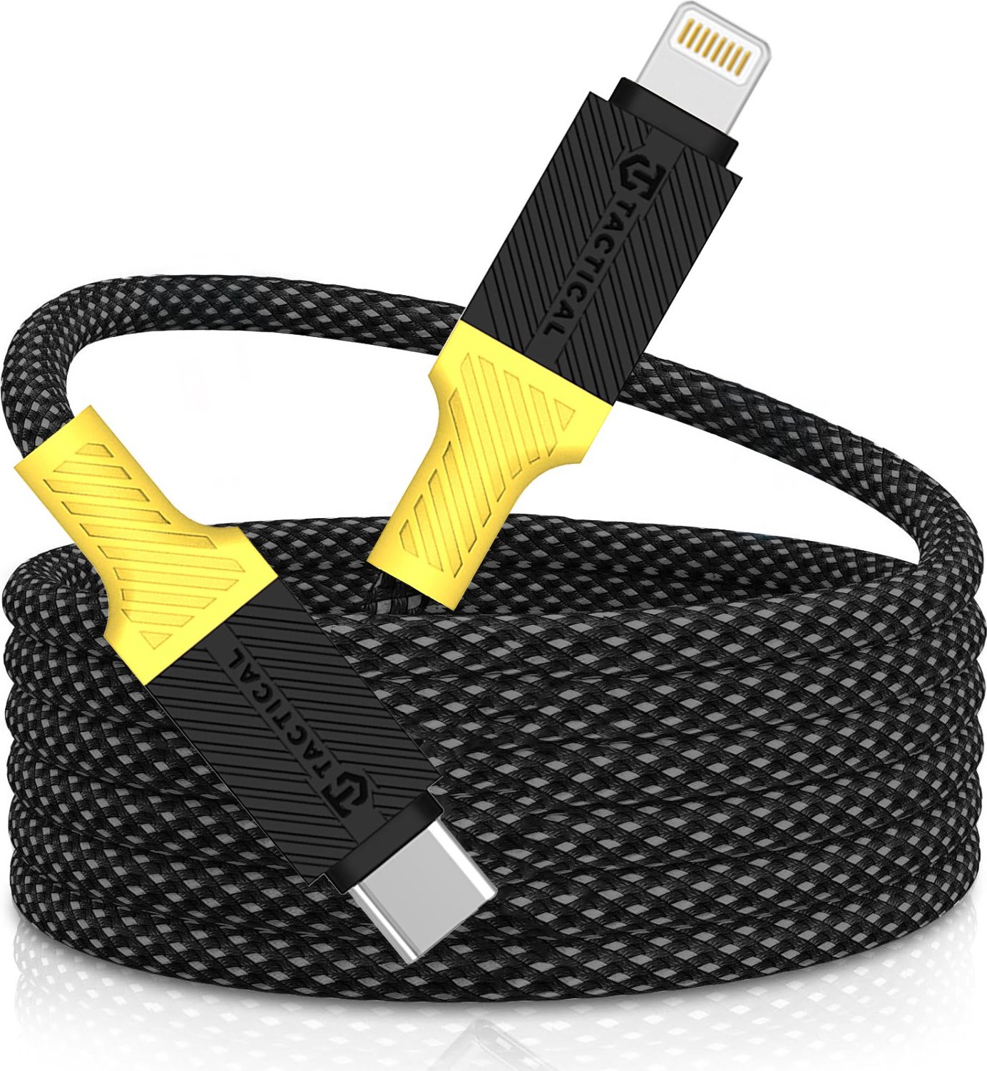 Tactical MagRope USB-C/Lightning 1m Black/Yellow