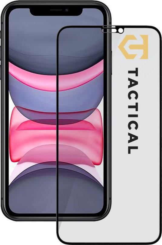 Tactical Glass Shield Privacy Stealth 5D sklo pro Apple iPhone 11/XR Black