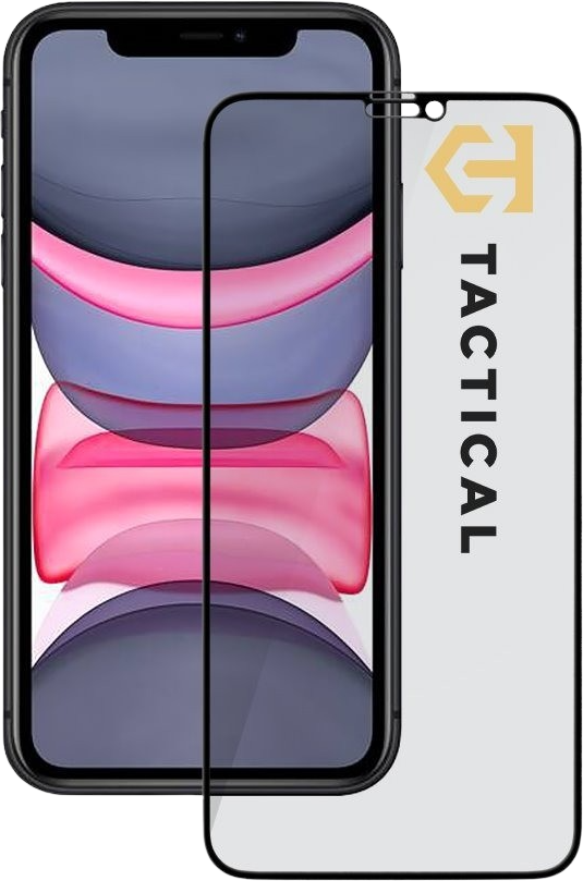 Tactical Glass Shield Privacy Stealth 5D sklo pro Apple iPhone 11/XR Black
