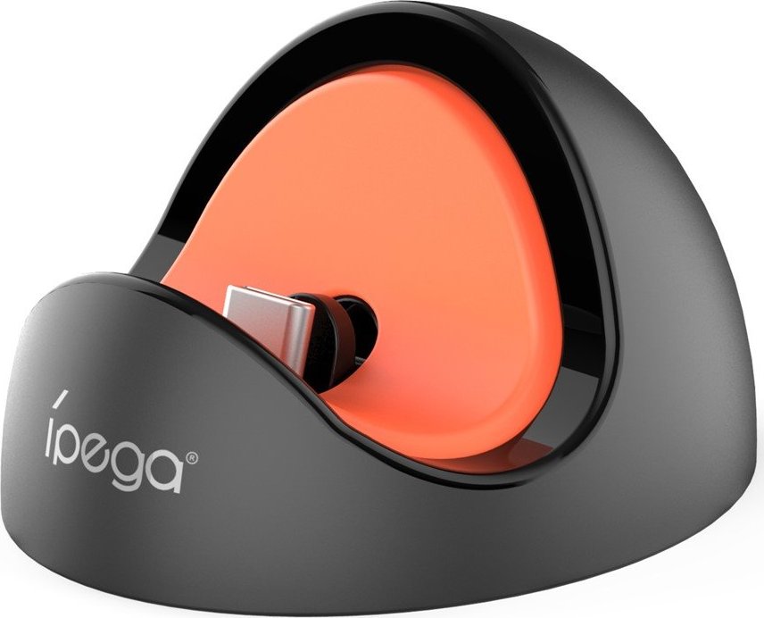 iPega SW2041 Mini Nabíjecí Dok pro Nintendo Switch Lite/Nintendo Switch/Nintendo Switch 2 Black/Red