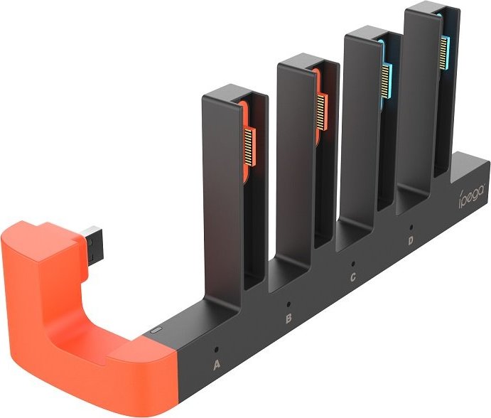 iPega SW2185 Nabíjecí Stanice pro JoyCon Ovladače Nintendo Switch 2 Black