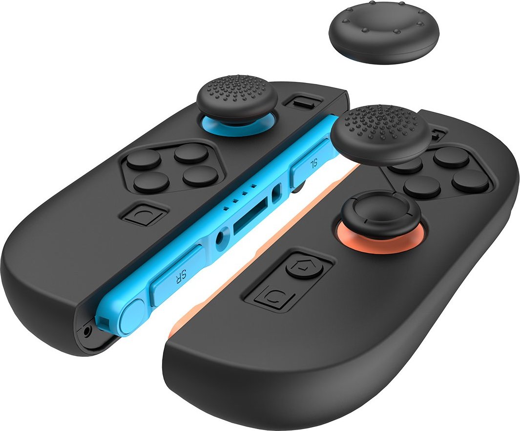 iPega SW2083A Silikonové Krytky JoyCon Ovladače pro Nintendo Switch 2 Black
