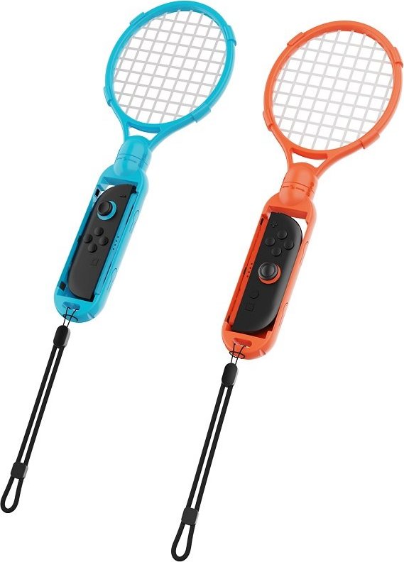 iPega SW2090 Tenisové Rakety pro JoyCon Ovladače Nintendo Switch 2 Red/Blue