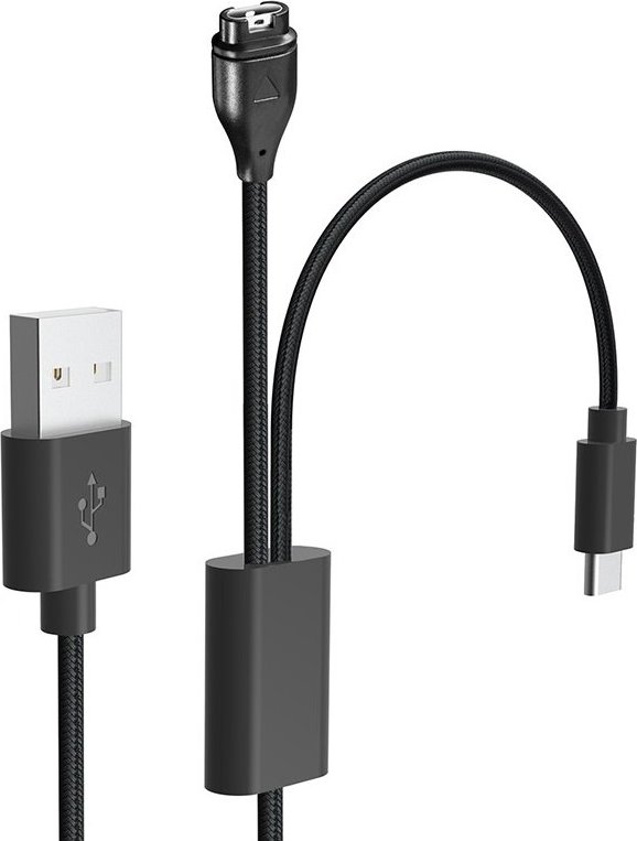 Tactical USB Nabíjecí Kabel 2v1 pro Garmin Fenix 7/8, Tactix 8 + USB-C
