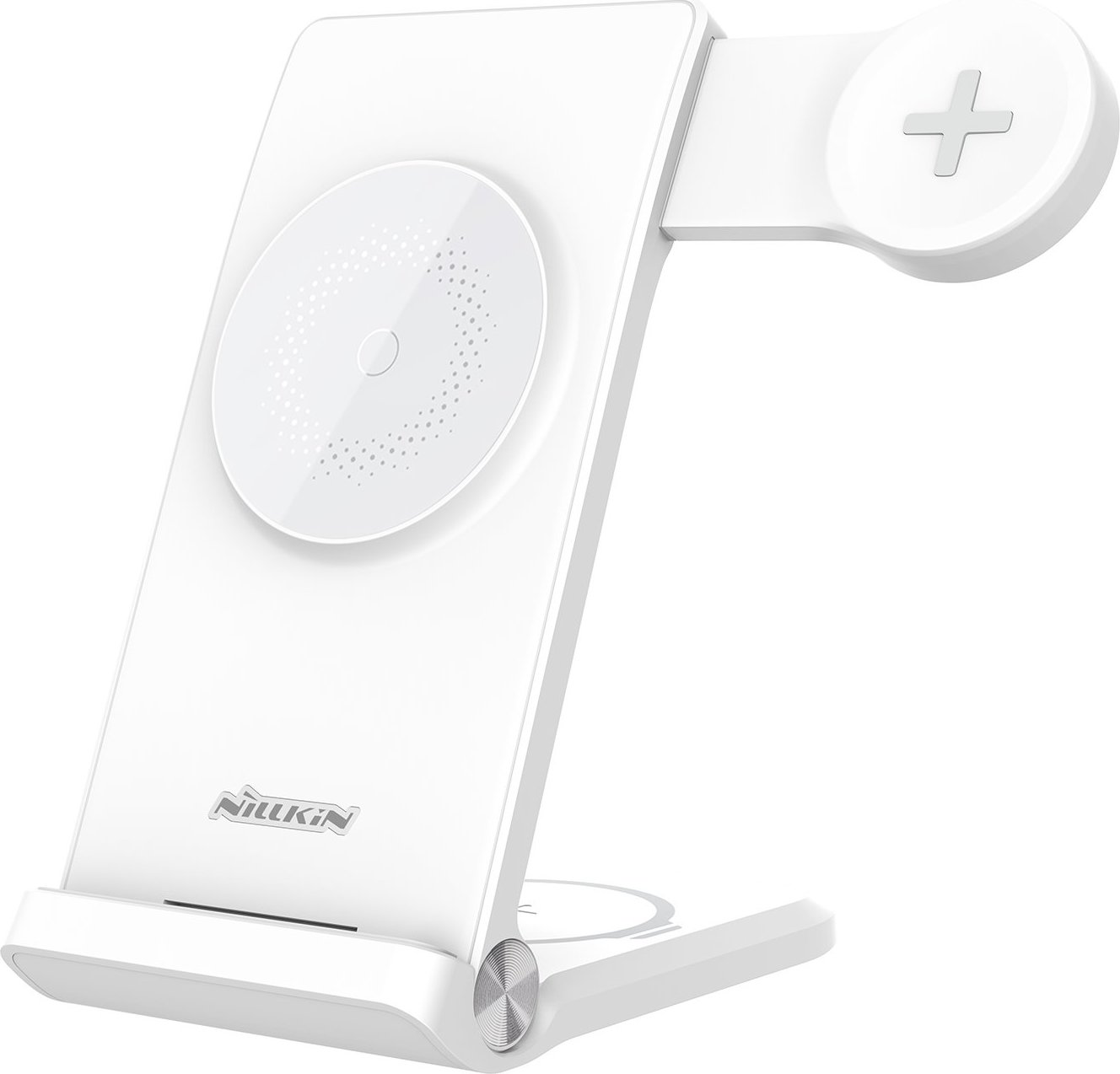 Nillkin PowerTrio 3v1 Bezdrátová Nabíječka MagSafe pro Samsung Watch White