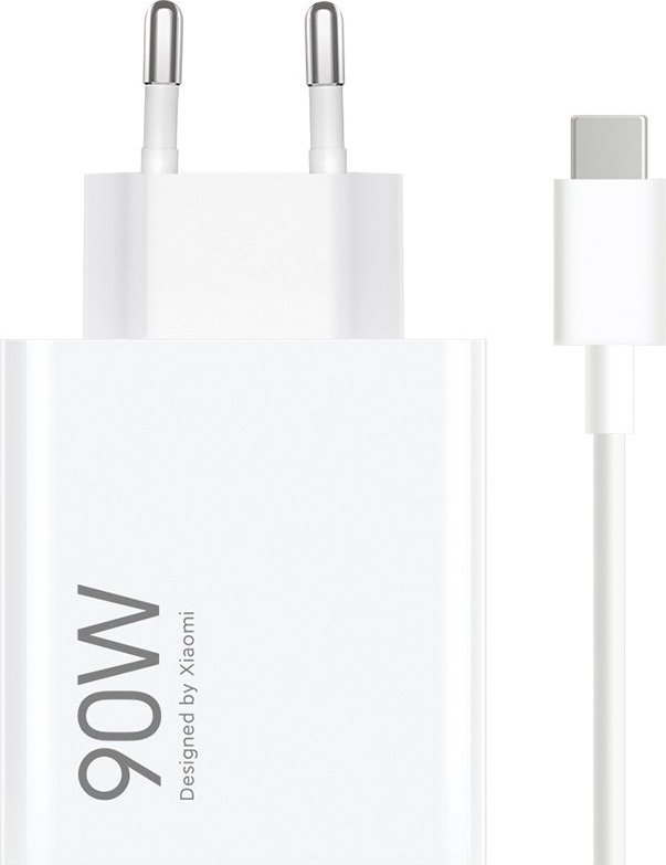 Xiaomi MDY-15-EK USB-A 90W Cestovní Nabíječka + USB-C 6A Datový Kabel White
