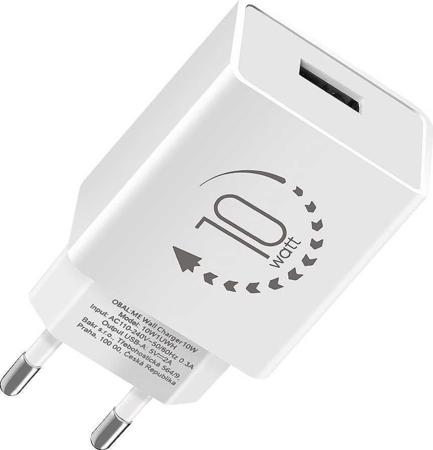 OBAL:ME Cestovní Nabíječka USB-A 10W White