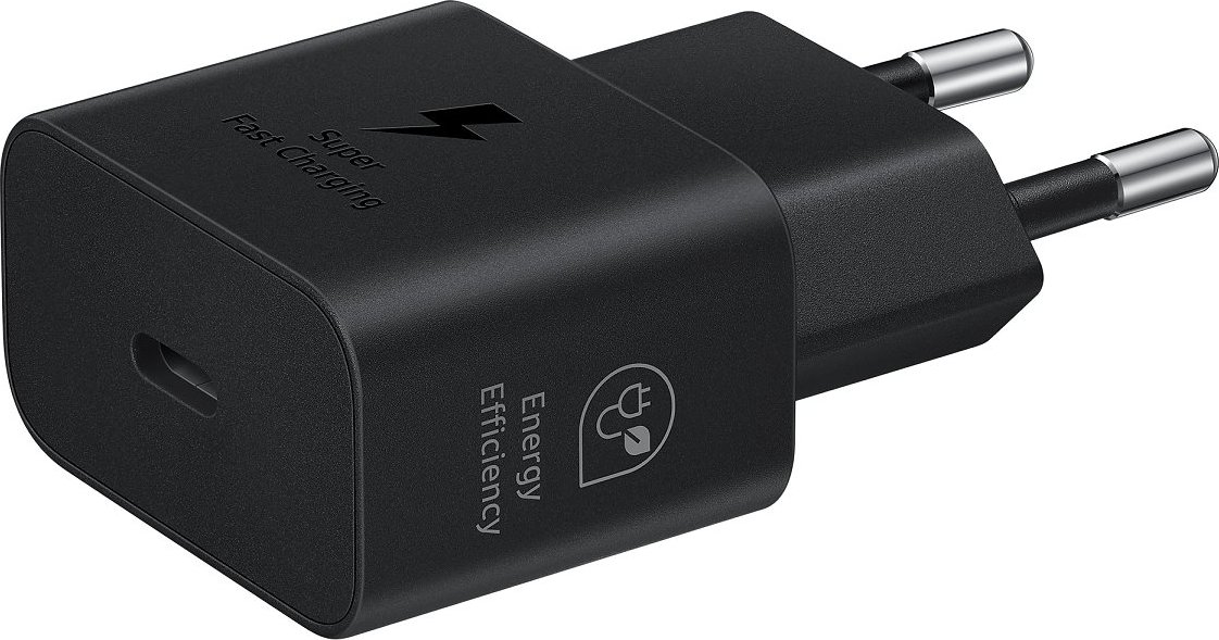EP-T2510EBE Samsung USB-C 25W Cestovní nabíječka Black (OOB Bulk)