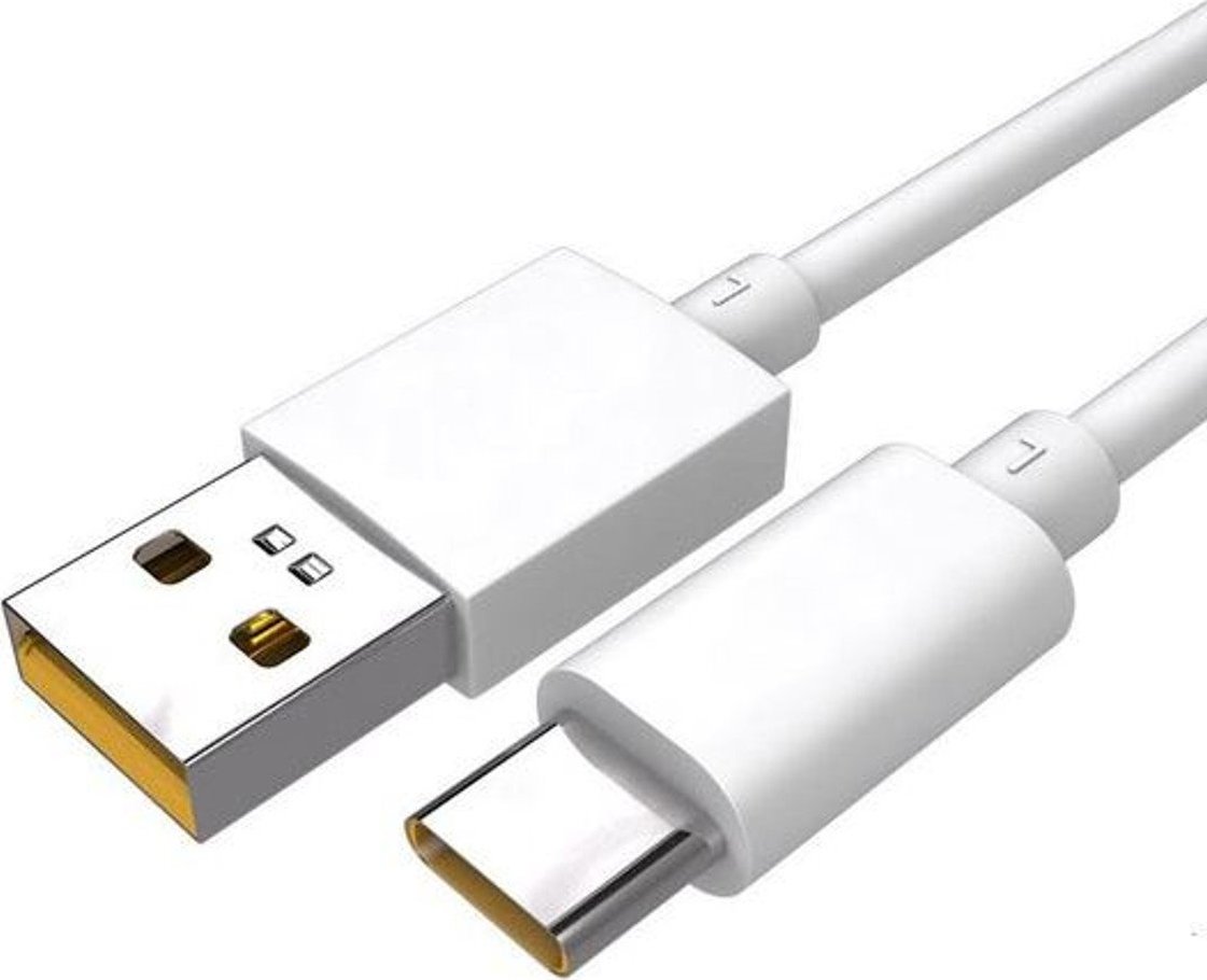 DL136 OPPO USB-C Datový Kabel SUPERVOOC Charge 65W 1m White (Bulk)
