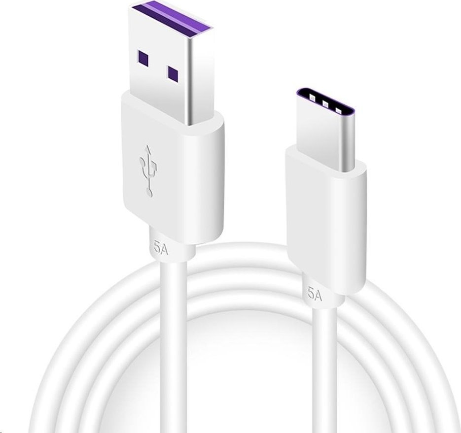 Huawei Original Quick Charger USB-C Datový Kabel 5A 1m White (Service Pack)