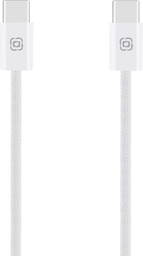 OBAL:ME Super Fast USB-C/USB-C Pletený kabel 60W 1m White