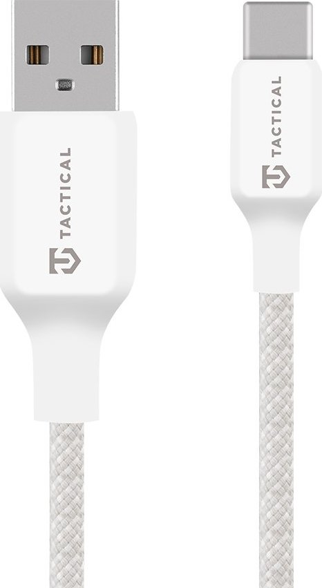 Tactical Stitch Thread Cable USB-A/USB-C 1m White