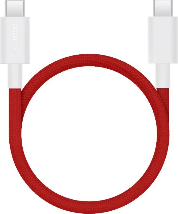 OnePlus SUPERVOOC Charge USB-C/USB-C Datový Magnetický Kabel 10A 1,2m Red