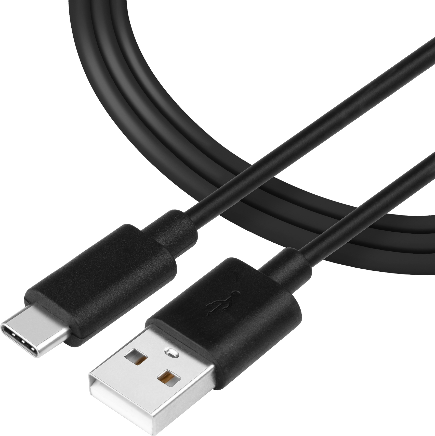 Tactical Smooth Thread Cable USB-A/USB-C 1m Black