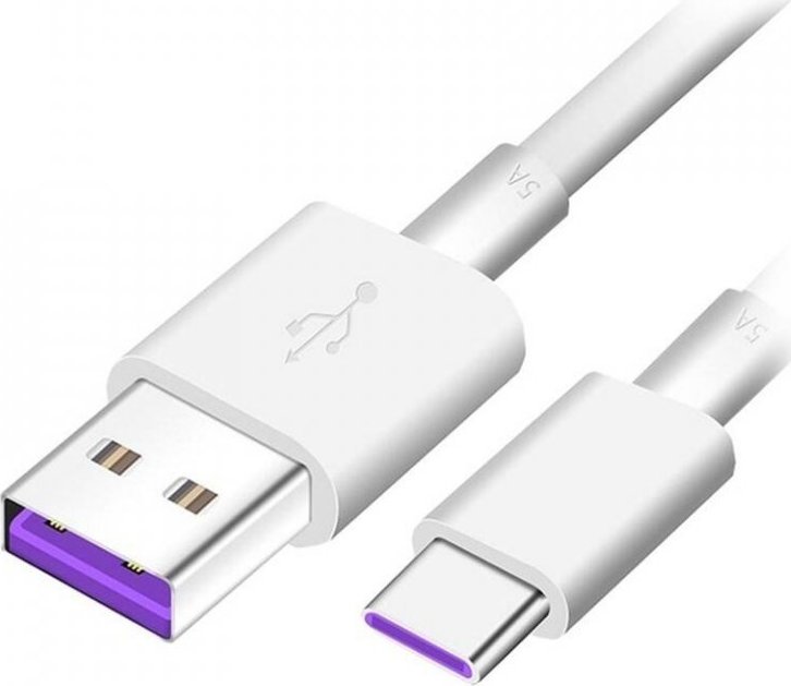 Huawei AP71 Quick Charger USB-C Datový Kabel 5A 1m White (Bulk)