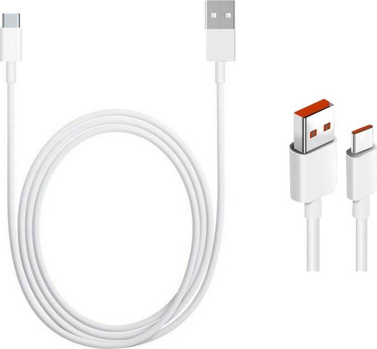 Xiaomi Original USB-C Datový Kabel 6A 1m White (Bulk)