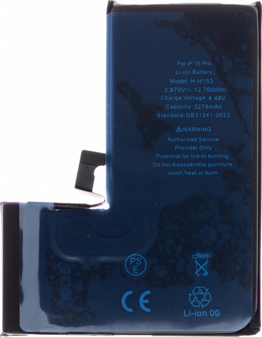 Baterie pro iPhone 15 Pro 3274mAh Li-Ion Resetted (Bulk)