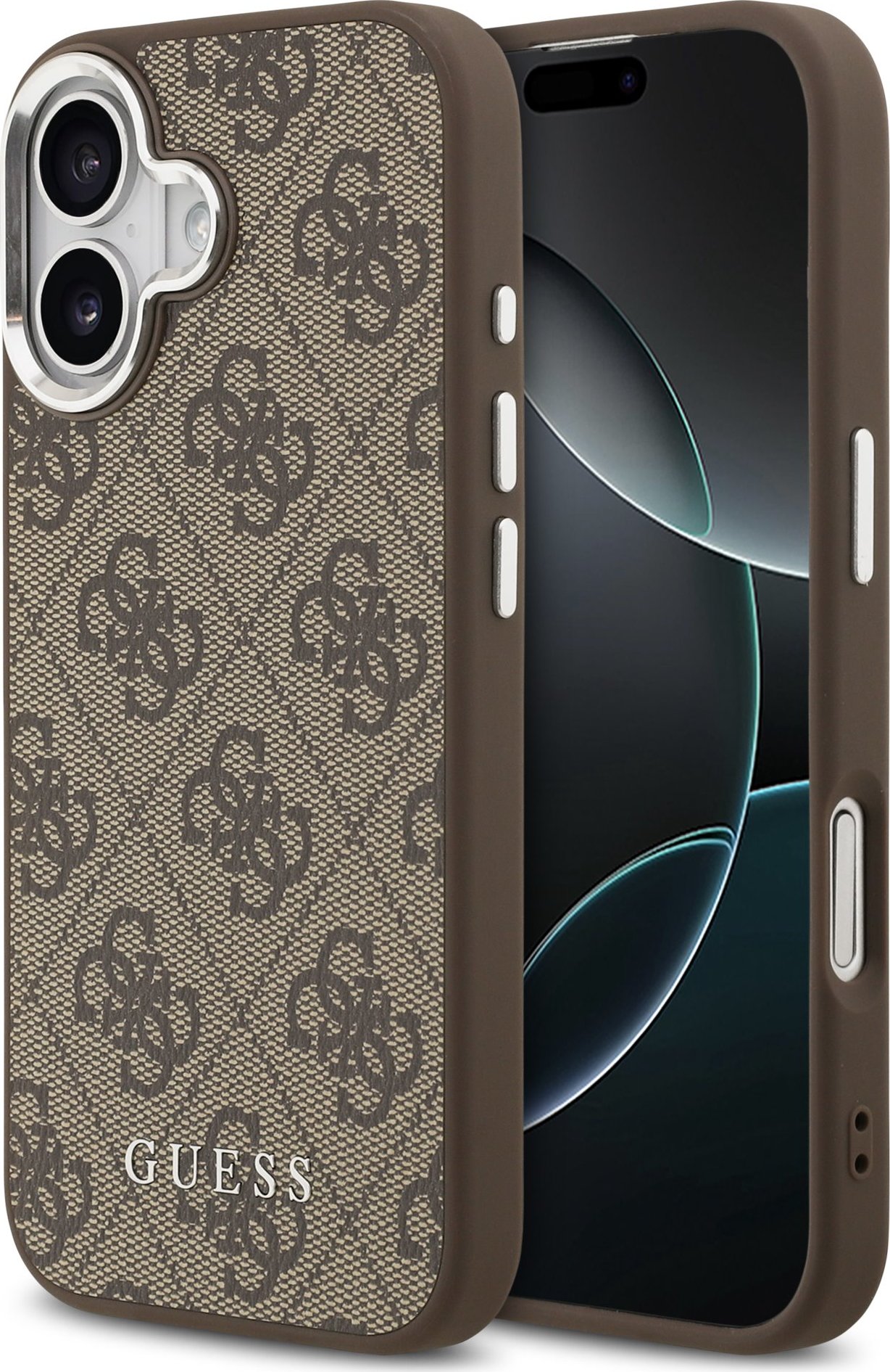 Guess 4G MagSafe Zadní Kryt pro iPhone 17 Brown