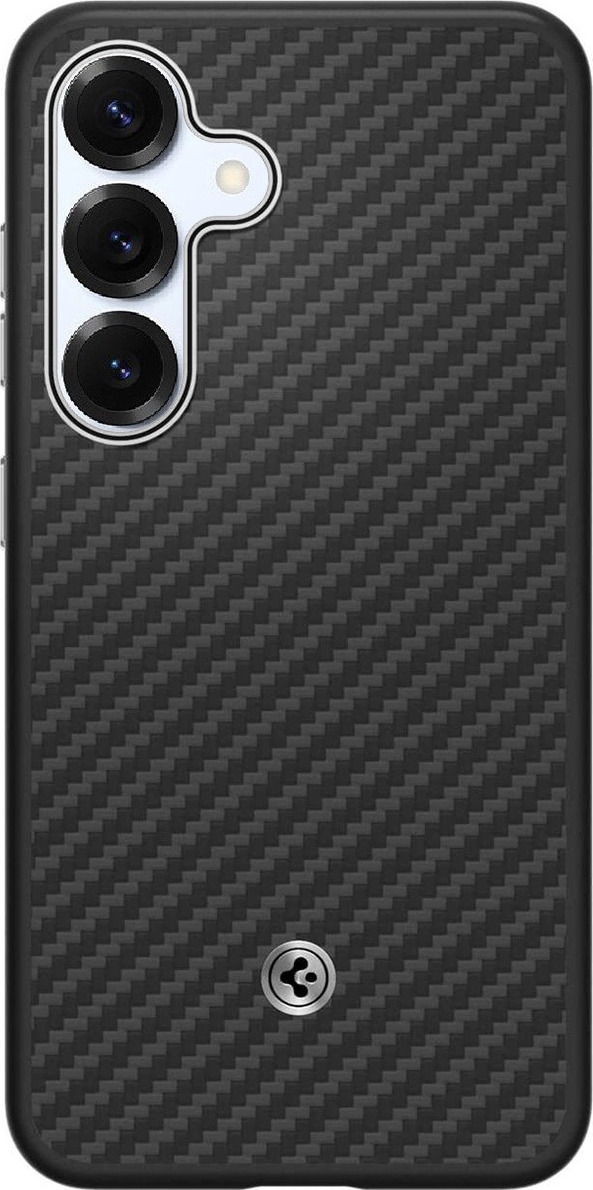 GP-FPS936PGA Samsung by Spigen Enzo Aramid Magnetický Kryt pro Galaxy S25+ Black Silver