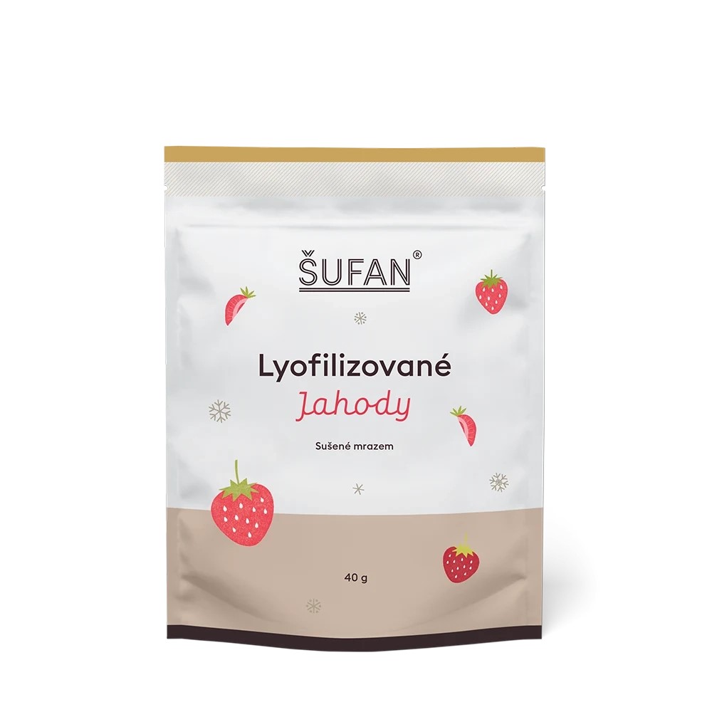 Jahody lyofilizované - Šufan - 40g