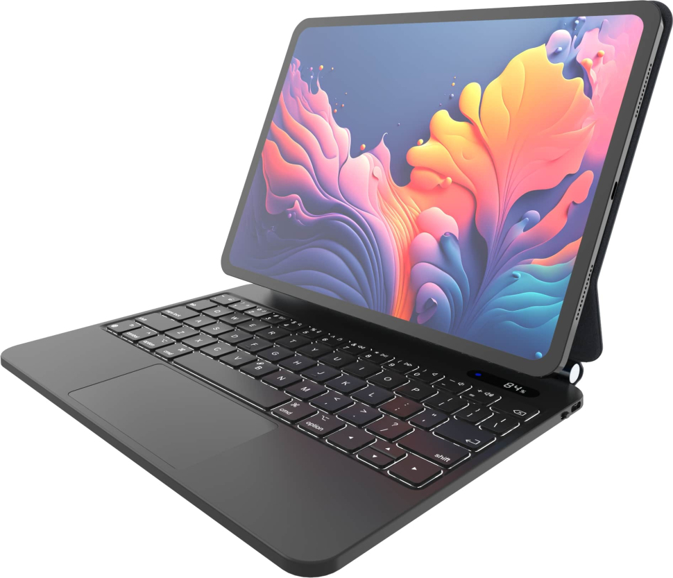 FIX Pouzdro s bezdrátovou klávesnicí FIXED Typee pro Apple iPad Pro 12,9" (2018-2022)/iPad Pro 13"/iPad Air 13", CZ, černé