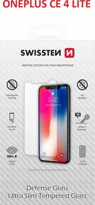 OCHRANNÉ TEMPEROVANÉ SKLO SWISSTEN PRO ONEPLUS CE 4 LITE RE 2,5D
