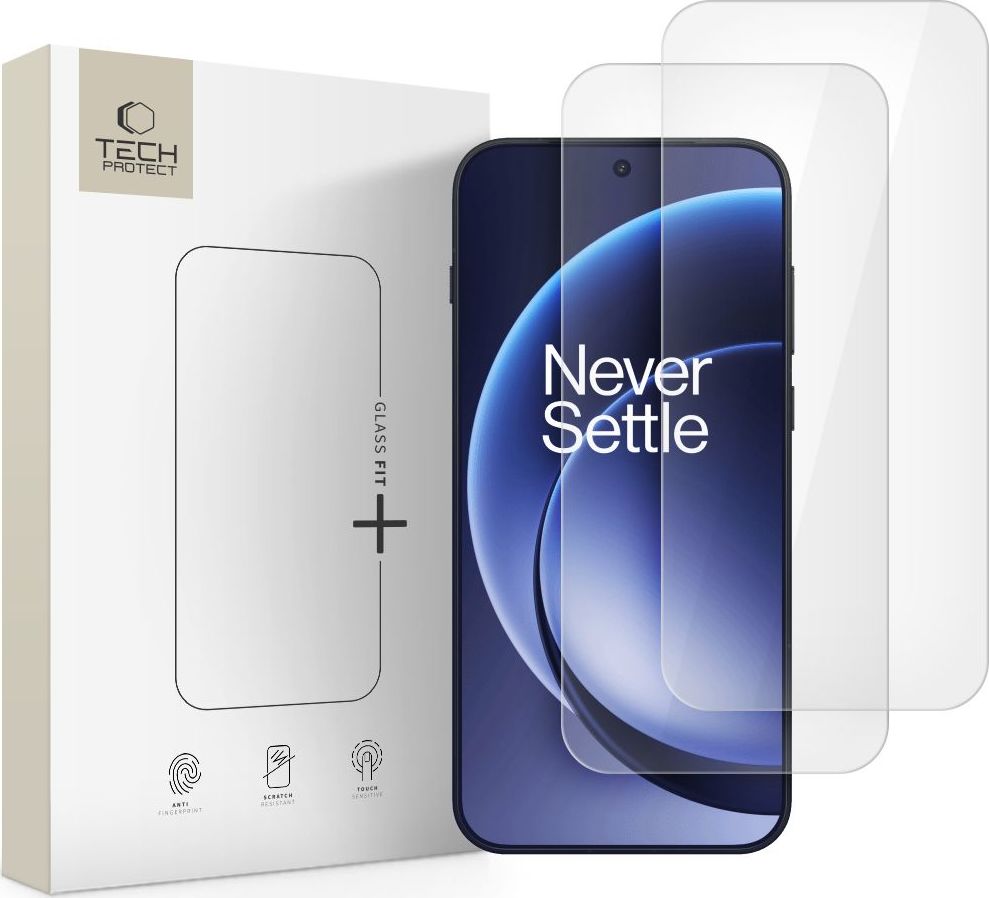 Tvrzené sklo TECH-PROTECT GLASS FIT+ 2-PACK ONEPLUS 15 CLEAR