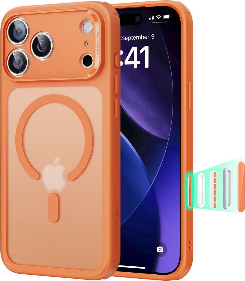 ESR CLASSIC HYBRID MAGSAFE IPHONE 17 PRO MAX FROSTED ORANGE