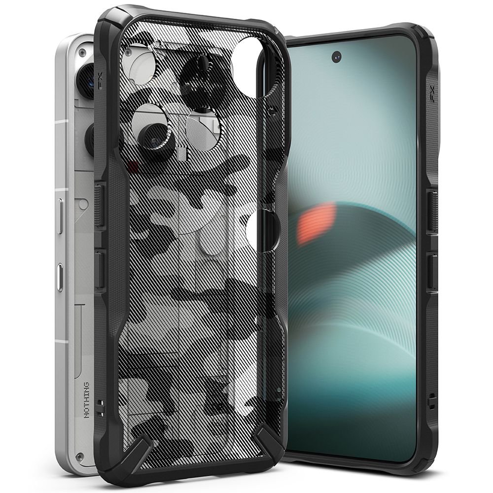 RINGKE FUSION X NOTHING PHONE 3 CAMO BLACK