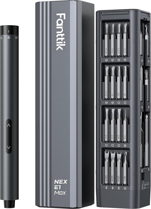 Sada elektrických šroubováků Fanttik E1 Max 3,7 V (šedá)