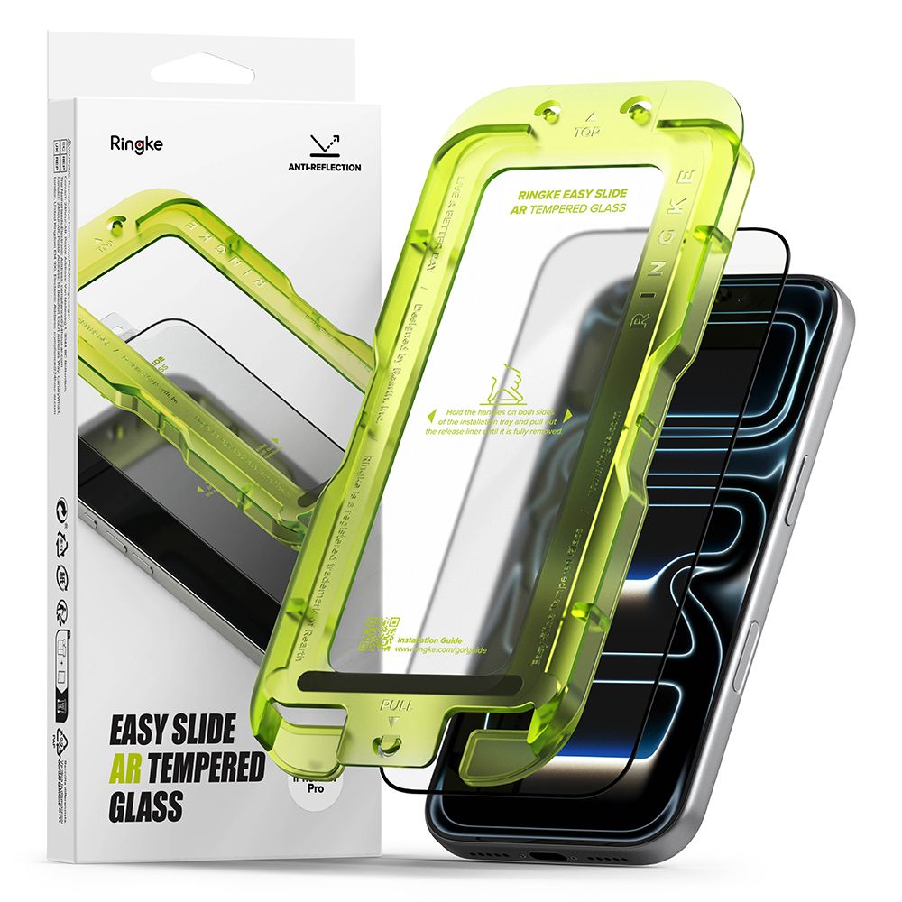 Antireflexní tvrzené sklo RINGKE EASY SLIDE ANTI REFLECTIVE TEMPERED GLASS IPHONE 17 PRO BLACK