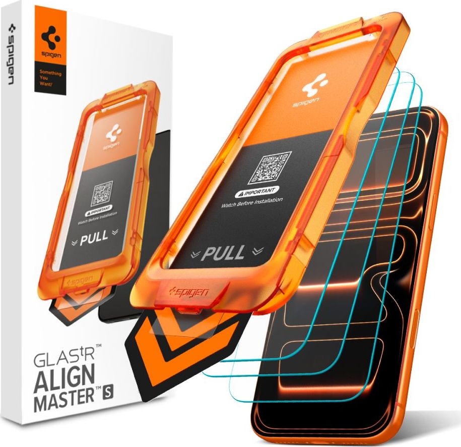 Tvrzené sklo SPIGEN ALM GLAS.TR SLIM 3-PACK IPHONE 17 PRO MAX CLEAR