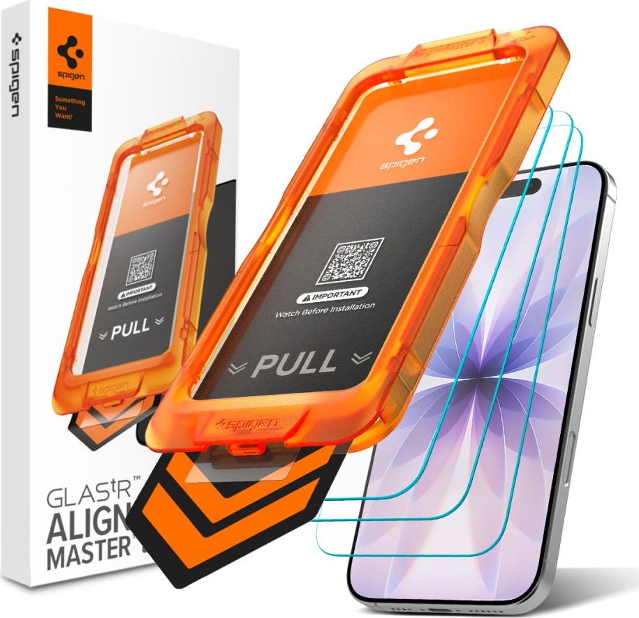 Tvrzené sklo SPIGEN ALM GLAS.TR SLIM 3-PACK IPHONE 17 CLEAR