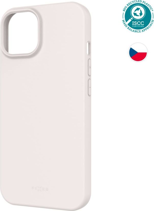 TPU gelový kryt FIXED ReStory pro Apple iPhone 15, šedý