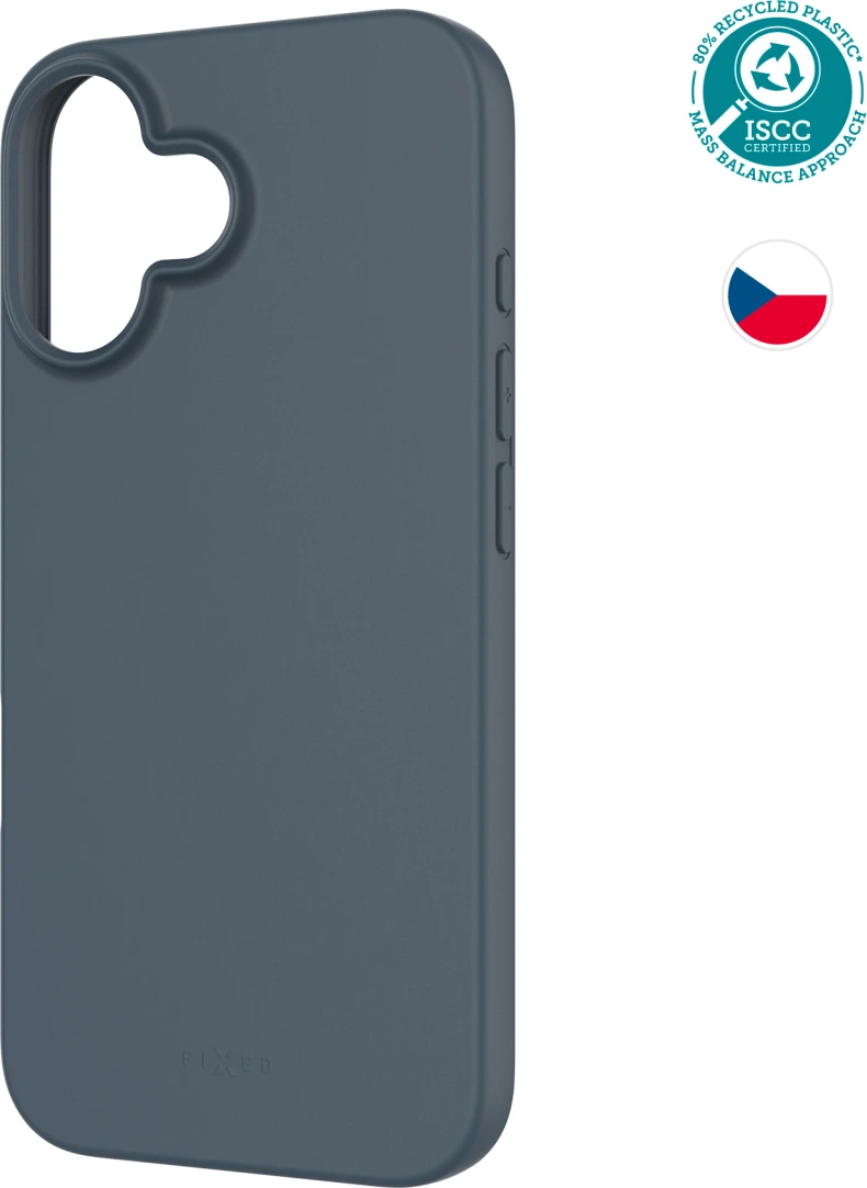 TPU gelový kryt FIXED ReStory pro Apple iPhone 16, modrý