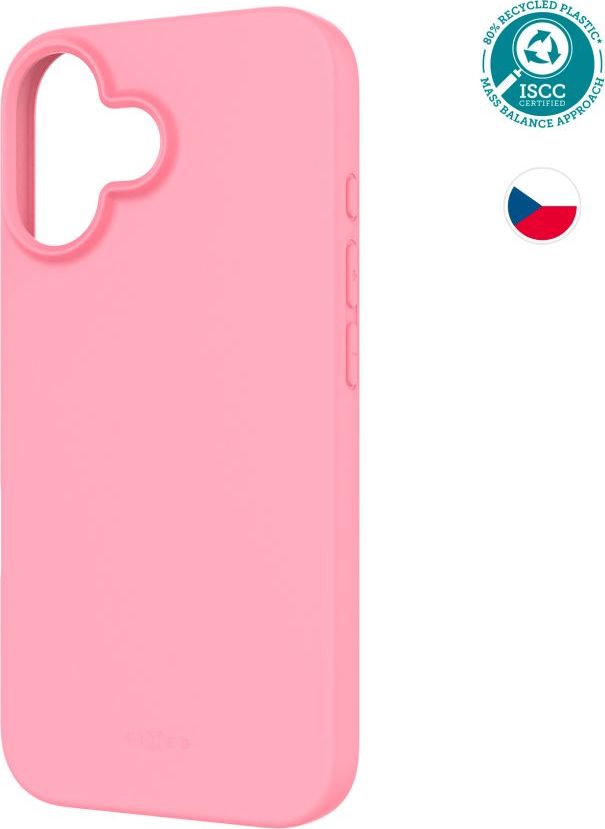 TPU gelový kryt FIXED ReStory pro Apple iPhone 16, růžový