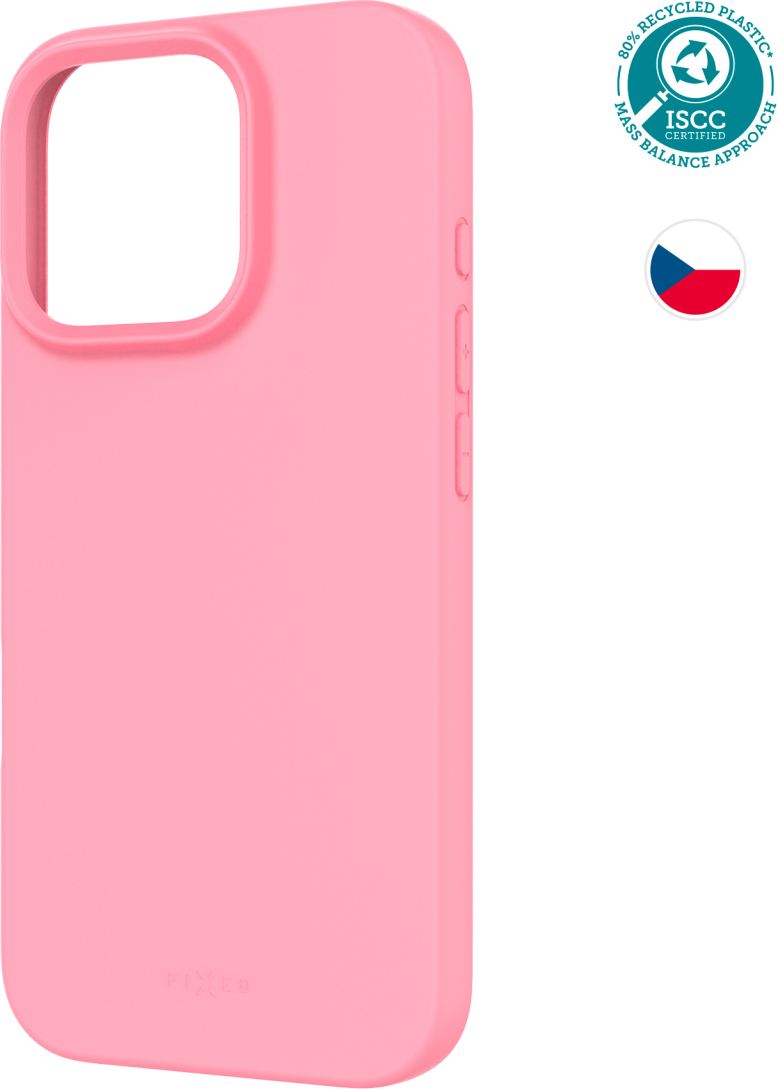 TPU gelový kryt FIXED ReStory pro Apple iPhone 16 Pro, růžový